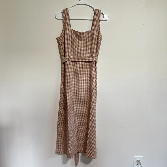 NWT Mus & Bombon Gingham Midi Dress, Made in Spain, Medium - Picture 4 of 13